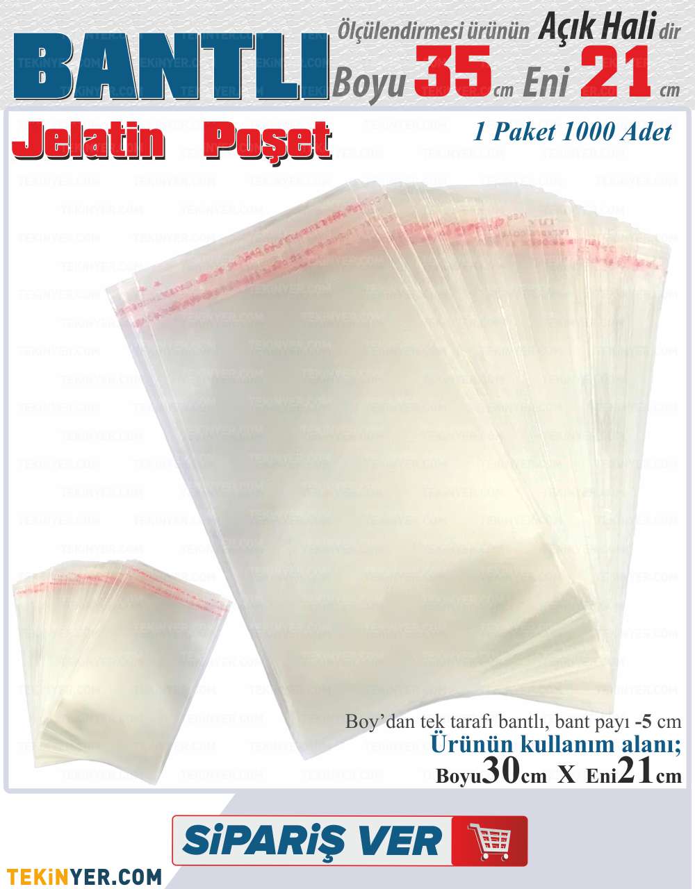21x35 Bantlı Jelatin