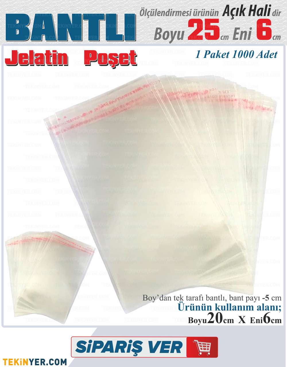 6x25 Bantlı Jelatin